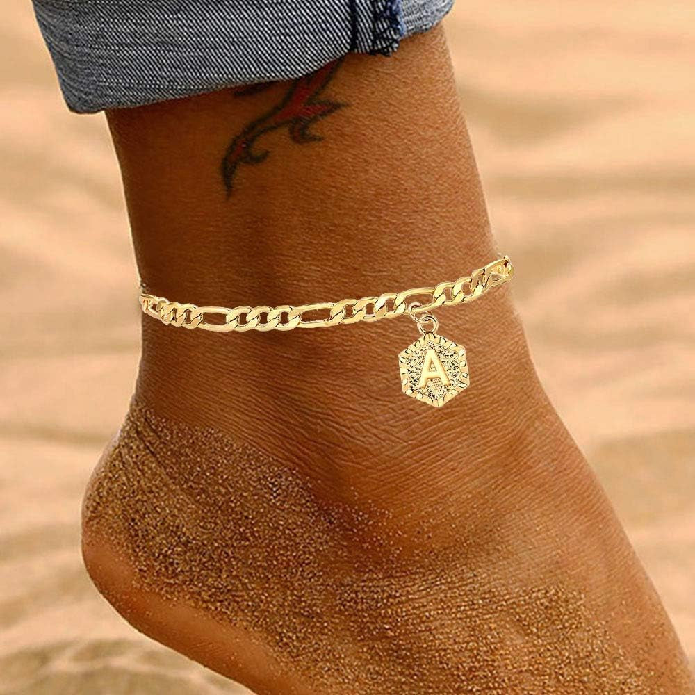 Initial Ankle Chain Anklets Foot Jewelry
