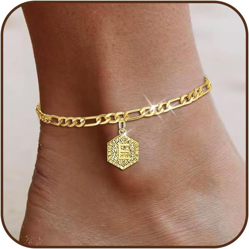 Initial Ankle Chain Anklets Foot Jewelry