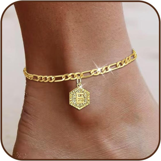 Initial Ankle Chain Anklets Foot Jewelry